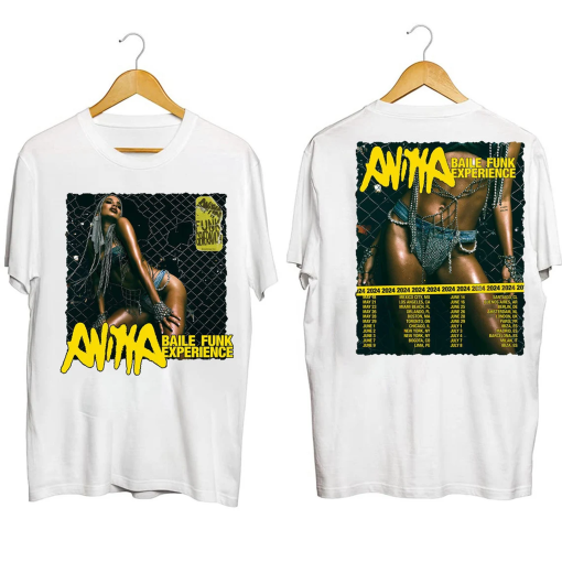 Anitta Baile Funk Experience Tour 2024 Shirt, Anitta 2024 Concert Shirt, Anitta Fan Gift, Anitta Baile Funk Experience Tour Merch