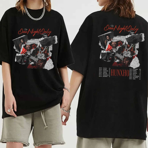 Hunxho One Night Only Tour 2024 Shirt, Hunxho Fan Shirt, Hunxho 2024 Concert Shirt, Hunxho Rap Tour Tee, Rapper Hunxho Fan Gift