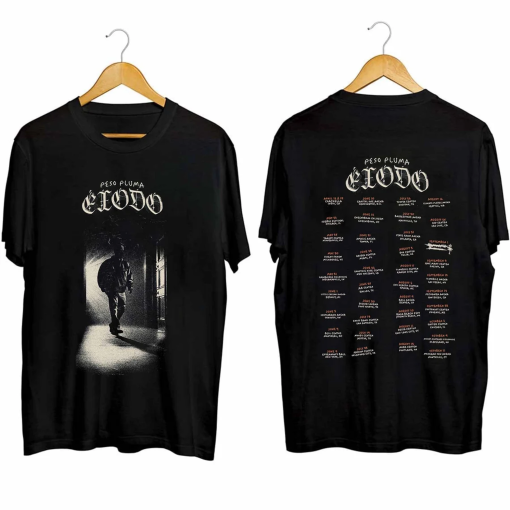 Peso Pluma Exodo Tour 2024 Shirt, Peso Pluma Fan Shirt, Peso Pluma 2024 Concert Shirt, Exodo 2024 Concert Shirt For Fan