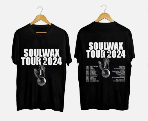 Soulwax Band Tour 2024 Black T-Shirt Gift Fans Music, Soulwax Tour 2024 Shirt