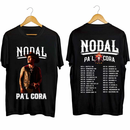 Christian Nodal – Pa’l Cora Tour 2024 Shirt, Christian Nodal Fan Shirt, Christian Nodal 2024 Tour Shirt, Pa’l Cora 2024 Concert Shirt