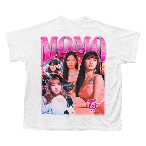 Twice Momo Retro Bootleg T-shirt – Twice Shirt – Kpop Shirt – Kpop Merch – Twice Clothing – Kpop Gift for he and him – Rap Hip hop Tee