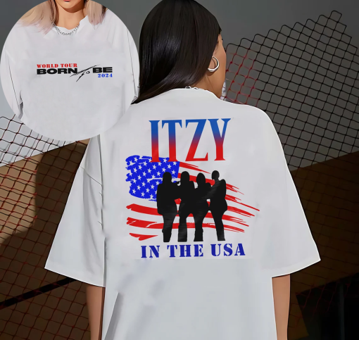 ITZY In The USA World Tour Shirt, Itzy Born To Be 2nd World Tour T-shirt, Itzy Kpop T-Shirt, Itzy Concert Merch, ITZY Born To Be Shirt