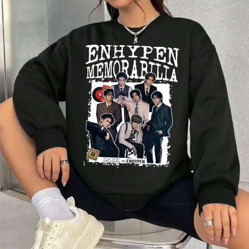 Enhypen MEMORABILIA Album Sweatshirt, Dark Moon Special Album Shirt, En World Tour Fate Plus 2024 Shirt Jake, Heeseung, Jungwon, Niki