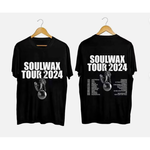 Soulwax Band Tour 2024 Black T-Shirt Gift Fans Music All Size, Soulwax Tour 2024 Shirt