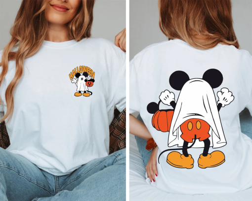 Disney Mickey Halloween Comfort Colors Shirt, Mickey Ghost Shirt, Retro Mickey Spooky Shirt, Mickey’s Not So Scary, Disney Halloween Shirt