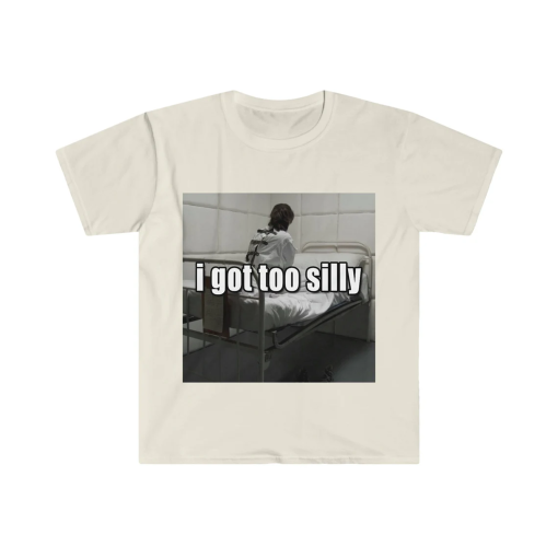 Funny Meme TShirt, I Got Too Silly Psycho Joke Tee, Gift Shirt