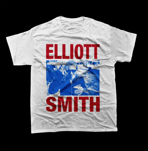 Elliott Smith Unisex T-Shirt – Indie Music Graphic Tee – Roman Candle Album Shirt – Printed Music Poster Merch For Gift