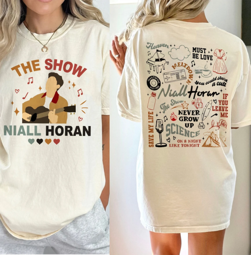 Niall Horan The Show Tracklist Shirt, Niall Horan Merch T-Shirt, Sweatshirt (on 2 sides)