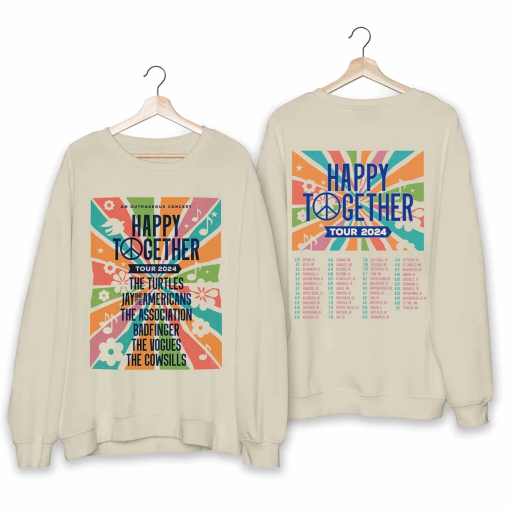 Happy Together Tour 2024 Tour Shirt, Happy Together 2024 Concert Shirt