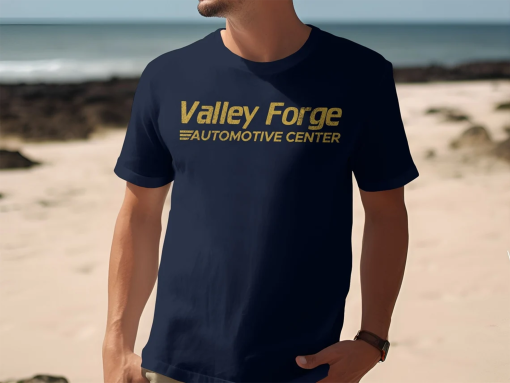 Vintage Valley Forge Automotive Center T-Shirt, Retro Auto Mechanic Graphic Tee, Classic Car Repair Shop Apparel, Gift for Car Enthusiasts