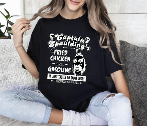 Captain Spaulding’s Fried Chicken T-shirt, House Of 1000 Corpses Shirt, Horror Movie Shirt, Halloween Shirts, Captain Spaulding Shirt