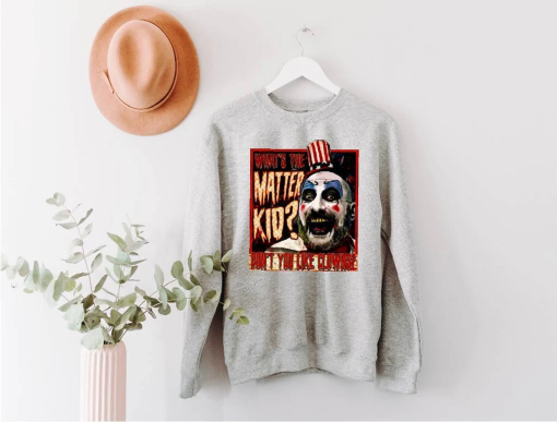 Rob Zombie Fan Sweatshirt,Captain Spaulding Shirt,Scary Clown Shirt,Rob Zombie,Horror Movie Shirt,Horror Fan Tee,House of 1000 Corpses,Clown