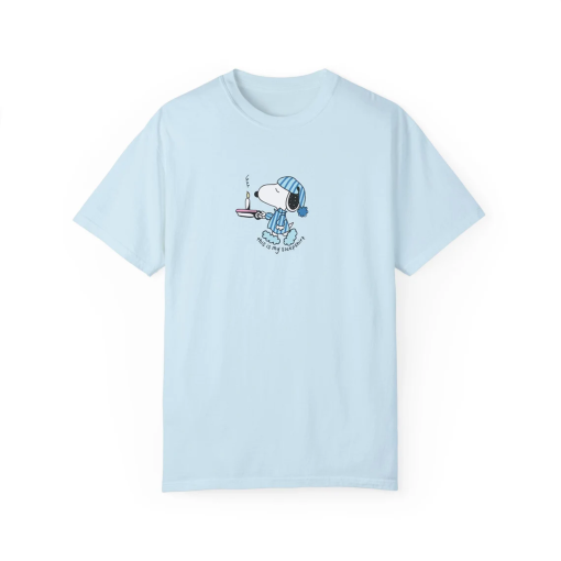 Snoopy Sleepshirt Tee – comfort colors, women’s tshirt, graphic tshirt