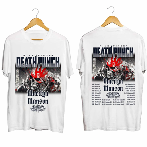 Five Finger Death Punch 2024 Tour Shirt, Five Finger Death Punch Band Fan Shirt, Five Finger Death Punch 2024 Concert Shirt