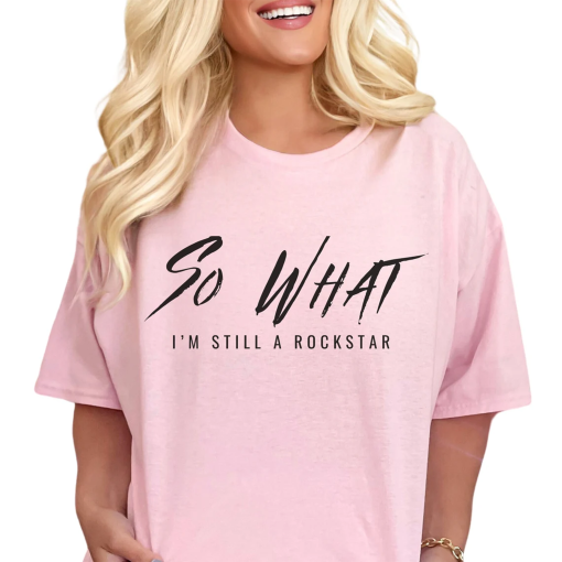 PINK P!Nk T-Shirt, Summer Carnival 2024 Tour Tshirt, Song Lyrics Tee, Pink Tour Merch, Gift For Fan So What I’m Still A Rockstar