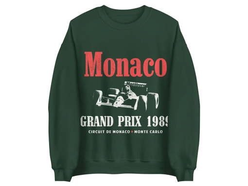 Monaco Grand Prix 1989 Sweatshirt, Monaco sweatshirt, Monaco shirt, Monaco, Monaco Grand Prix, Formula 1 Sweatshirt, F1 sweatshirt