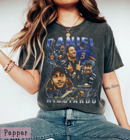 Daniel Ricciardo Shirt – Formula One shirt – Classic 90s Graphic Tee – Unisex – Vintage Bootleg – Gift – Retro, Comfort Colors T-Shirt