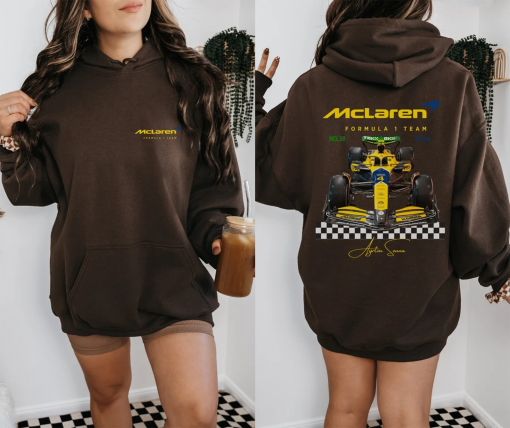 Mclaren 2024 Ayrton Senna Formula One Hoodie Heavy Blend Unisex Sweatshirt F1 Monaco Gift F1 driver Inspire Aesthetic Racing Clothing