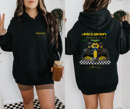 Mclaren 2024 Ayrton Senna Formula One Hoodie Heavy Blend Unisex Sweatshirt F1 Monaco Gift F1 driver Inspire Aesthetic Racing Clothing