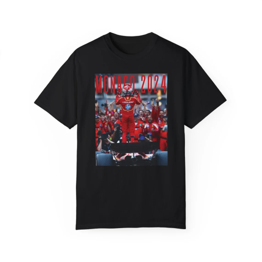 Charles Leclerc Monaco Shirt, Leclerc Monaco 2024 Winner, F1 merch, Charles Leclerc t-shirt, Ferrari shirt