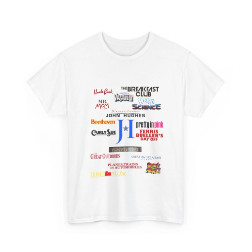 John Hughes Movies Shirt, Brat Pack Films Tee, gift for 80s movie lovers, the breakfast club shirt for Ferris bueller