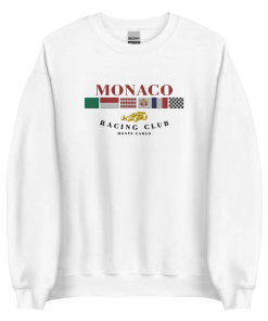 Monaco Racing Club Sweatshirt, Monaco Sweatshirt, Vintage,…