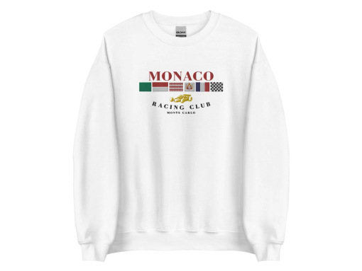 Monaco Racing Club Sweatshirt, Monaco Sweatshirt, Vintage, Monaco Sweatshirt, Racing Sweatshirt, Car Sweatshirt, Motorsport Apparel