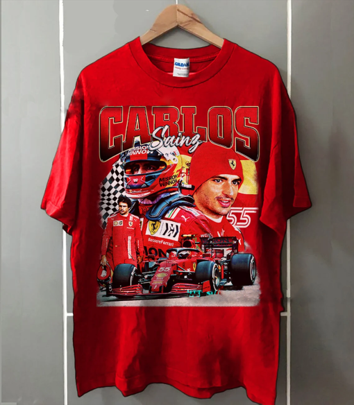 Carlos Sainz Shirt, Formula One Shirt, Classic 90s Graphic Tee, Unisex, Vintage Bootleg