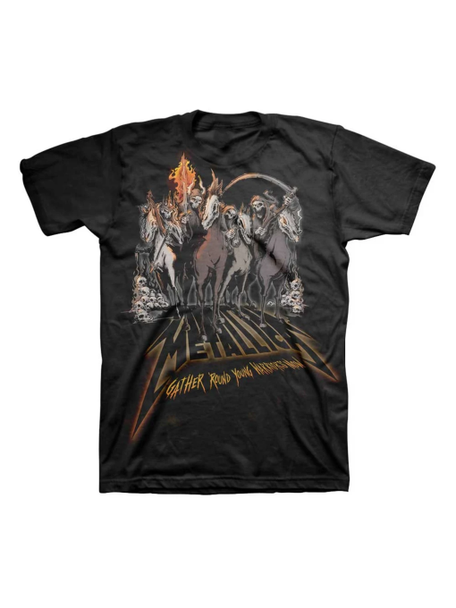 Metallica – 40th Anniversary Horsemen – Official Licenced Unisex Merchandise T-Shirt