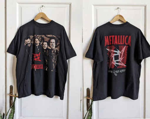 Vintage Metallica Merch T-Shirt 1996 On The Road Again