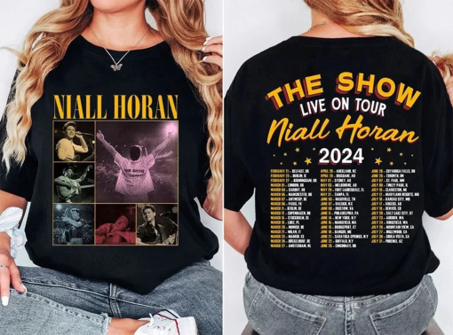 Niall Horan Tshirt, Niall Horan 2 Side Shirt, The Show Album Track List Shirt, Niall Horan Tour, Niall The Show Love On Tour 2024 Sweatshirt