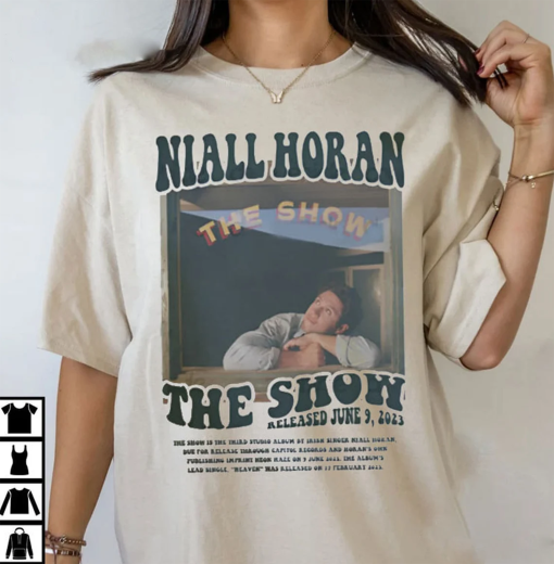 Niall Horan The Show Album 2023 Retro shirt, Niall Horan Vintage 90s T Shirt, One Direction t shirt, Niall Horan 1D singer music t shirt