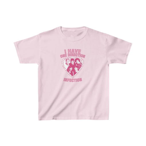 Pink One Direction Heart Baby Tee, 1D Music Shirt, Iconic Tees, One Direction Graphic shirt, One Direction, Gift for Her, Trendy Summer Tees