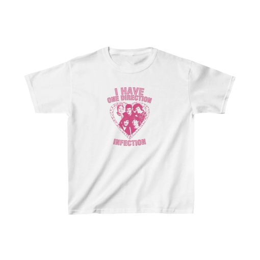 Pink One Direction Heart Baby Tee, 1D Music Shirt, Iconic Tees, One Direction Graphic shirt, One Direction, Gift for Her, Trendy Summer Tees