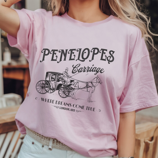 Penelope’s Carriage Shirt – Inspired by Regency Romance – Perfect Gift for Book Lovers – Marriage Proposal – Penelope and Colin Love Scene