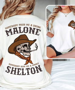 Malone and Shelton Tee, Country Music Graphic…