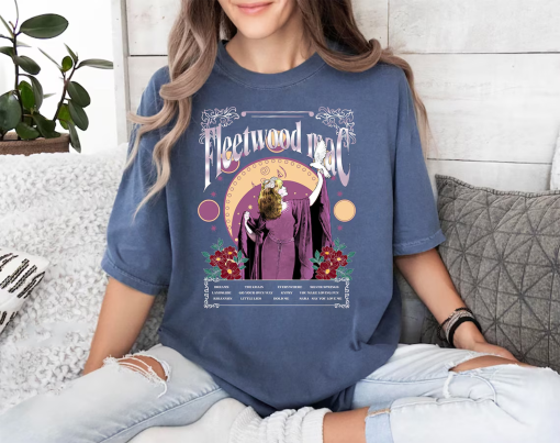 Comfort Colors®Fleetwood Mac Dove Tee, Vintage Fleetwood Mac Band Shirt, Stevie Nicks Sisters of the Moon Shirt