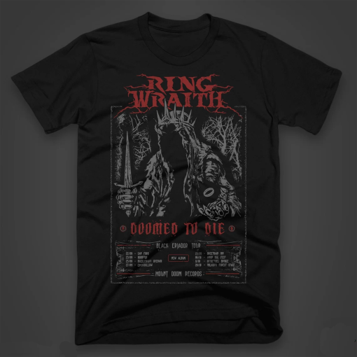 Ringwraith™ – J.R.R. Tolkien’s The Lord of the Rings inspired t-shirt, screen printed by hand