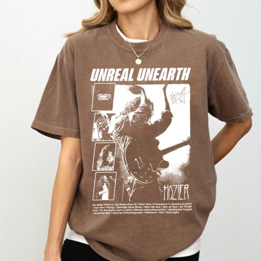 Retro Unreal Unearth shirt, Hozier Unreal Unearth tour 2024 Shirt, Vintage Hozier Tee, Hozier Fan Unisex T Shirt, Rock tour shirt