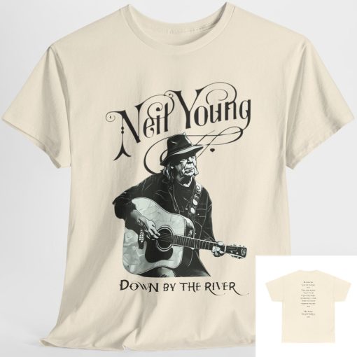 Neil Young/Down by the river/Unisex Heavy Cotton Tee