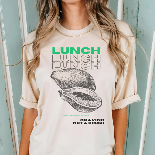 Lunch Billie Eilish, Its a Craving Not a Crush, Billie Eilish Oversize Tee, Billie Eilish Merch, Pride, Hit Me Hard and Soft, Lesbian TShirt