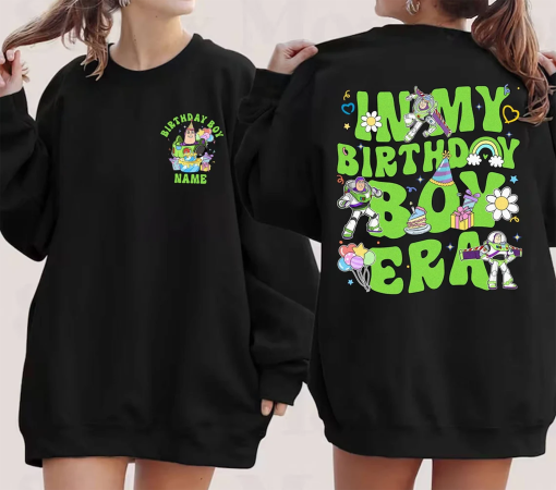 Two-sided Buzz Lightyear Toy Story Birthday Shirt | Beyond To The Infinity Birthday Tee | In My Birthday Boy Era Matching Shirt