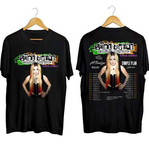 Rock and Roll Avril Lavigne T-shirt, Music Fan Shirt, Retro Pop Punk Tee, 2024 Greatest Hits Tour Unisex Tshirt