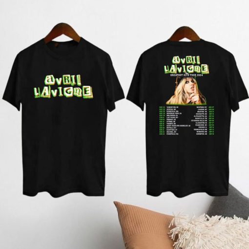 2024 Avril Lavigne Greatest Hits Tour Shirt, Avril Lavigne Graphic Shirt, Avril Lavigne Fan Gift, Avril Lavigne Merch, Avril Lavigne Shirt