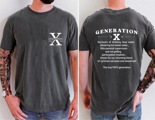 Gen X Shirt, Generation X Shirt, Raised on Hose Water and Neglect Nostalgia Shirt, 1980 Birthday Gift