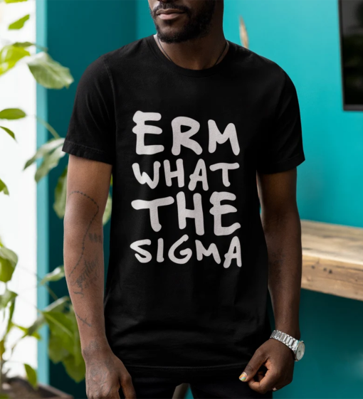 Erm What the Sigma T-Shirt, Viral Meme Tee, Funny Squidward Voice Parody Top, Internet Culture Shirt, Trending TikTok Phrase Apparel