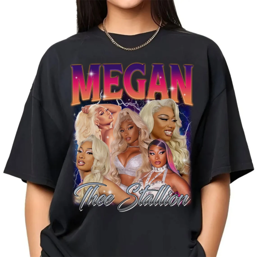 Vintage Meg.an Thee Stallio.n Shirt, 90s Mega.n The.e St.allion Shirt, Rapper Bootleg Shirt, Retro Megan Shirt For Fan