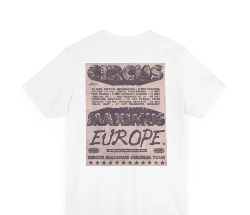 TRAVIS SCOTT Inspired T-Shirt, Travis Scott European Tour 2024 Tee, Circus Maximus Merch, Gift For Fan, Music Concert Tshirt