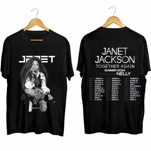 Janet Jackson Together Again Summer Tour 2024 Shirt, Janet Jackson Concert Shirt, Together Again 2024 Shirt, Janet Jackson Fan Gift